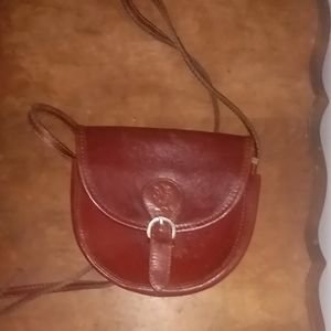 Elegant Brown Leather Crossbody Bag